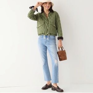 J CREW NWT 10" demi-boot crop jean in Windsurf wash